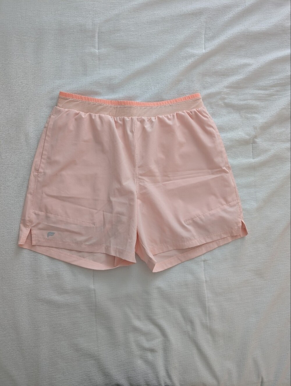 Set Of Two - Fabletics And Under Armour Coral Pink Camo Athletic Shorts - Picture 2 of 9